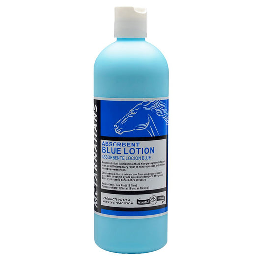 Blue bottle of Mctarnahans absorbent blur lotion