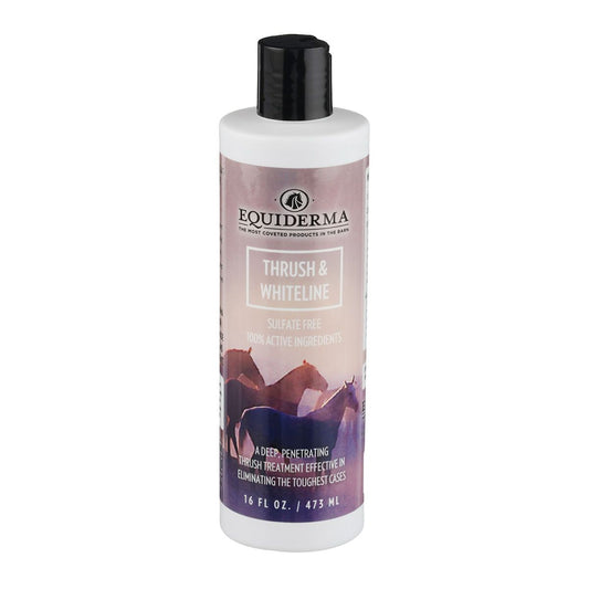 16 oz bottle of Equiderma Thrush & Whiteline lotion