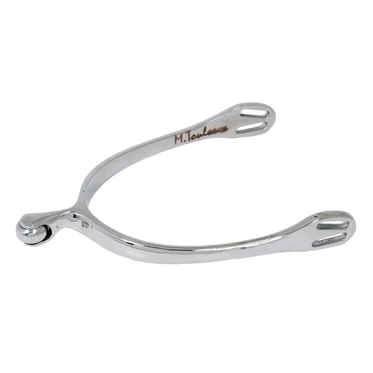 Silver spur with small horizontal ball