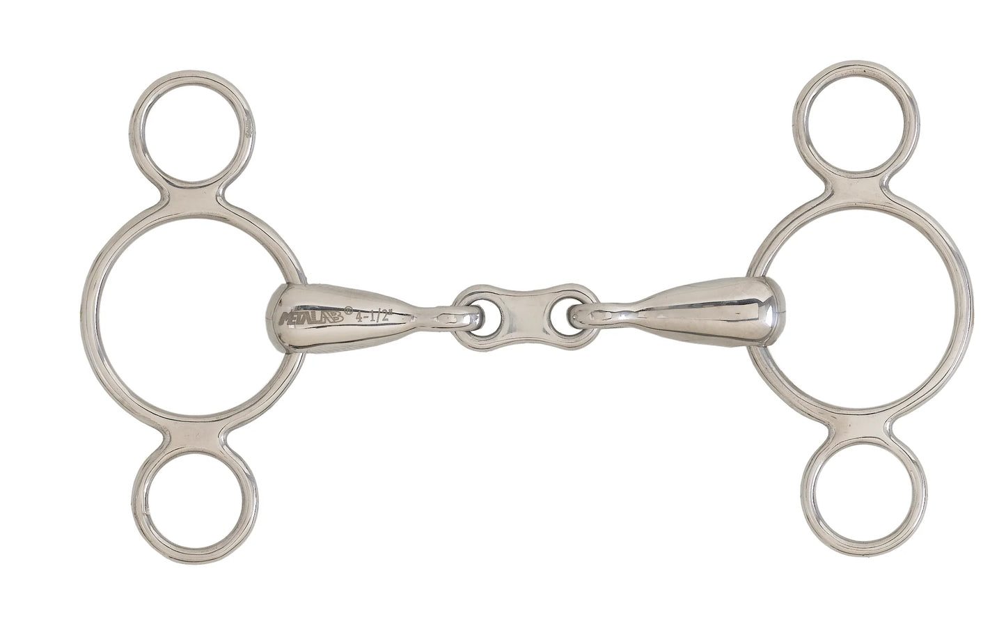 2 ring elevator gag bit with french link