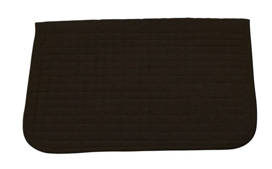 Plain black saddle pad