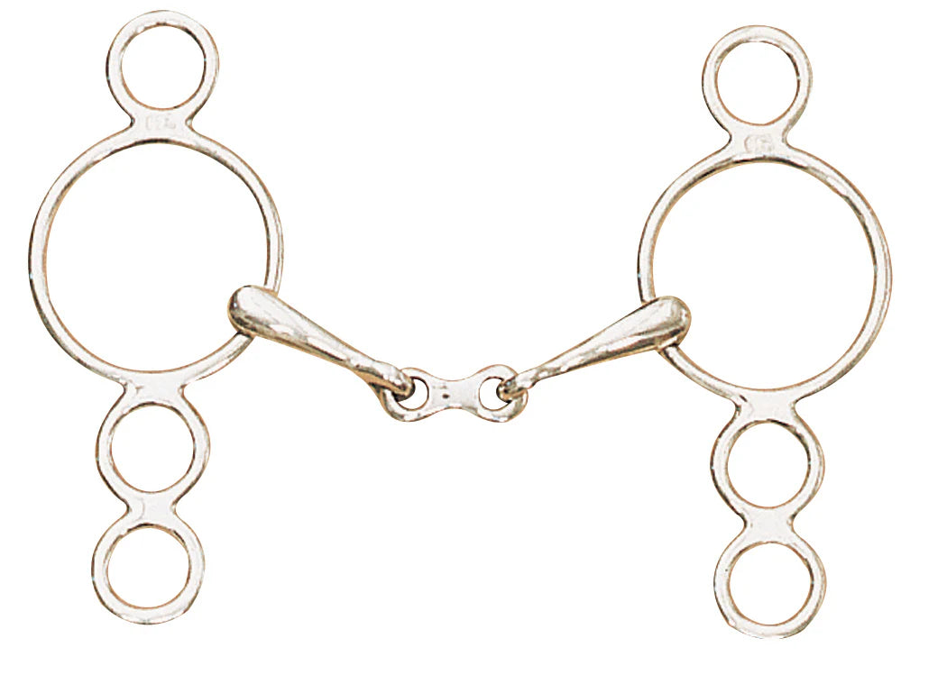 Gag bit with french link