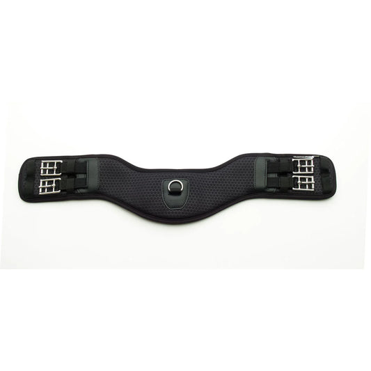 Black contoured dressage girth