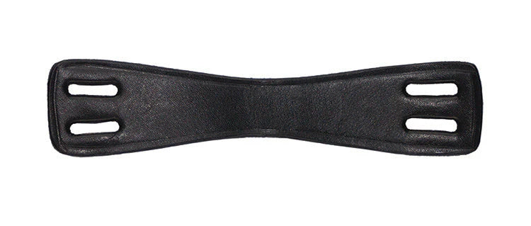 dark leather piece to attach a flash to a standard caveson noseband