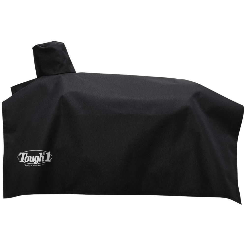 Black cover for a western saddle with "tough 1" logo
