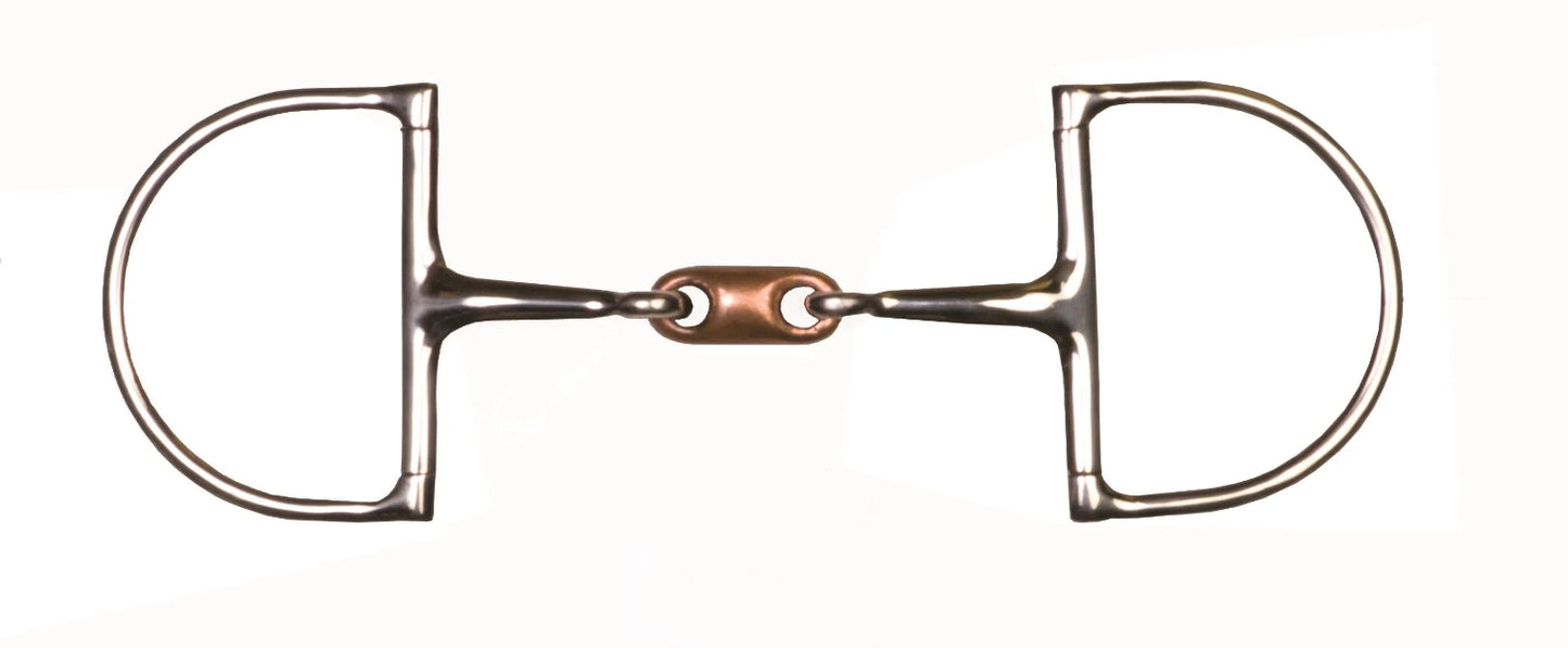 Silver double jointed dee bit with copper lozenge