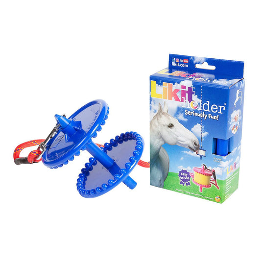 Likit brand horse toy/treat dispenser - royal blue