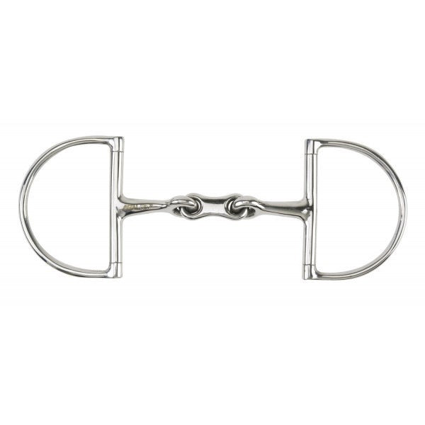 Equestrian stainless steel french link hunter dee bit
