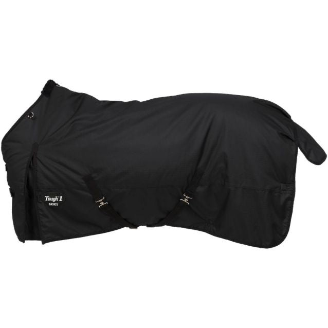 Black horse blanket with tail flap