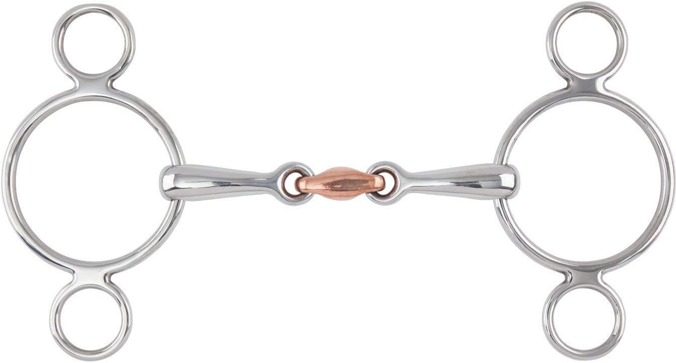 Shires Bit Sweet Iron 2 ring gag w/loz