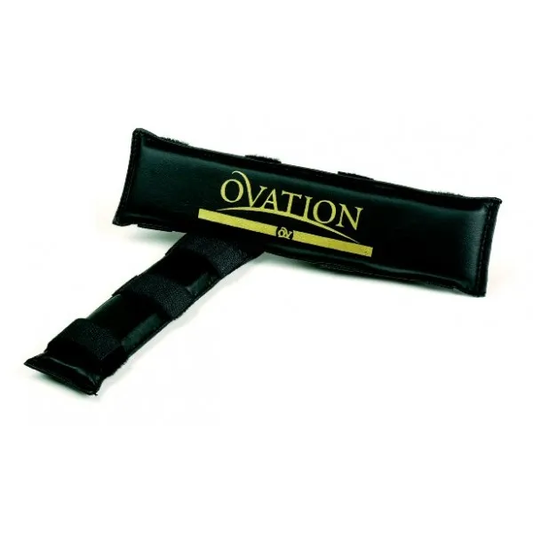 ovation black gel chain protector on white background