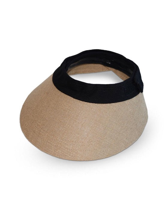 Jute equestrian helmet sun visor