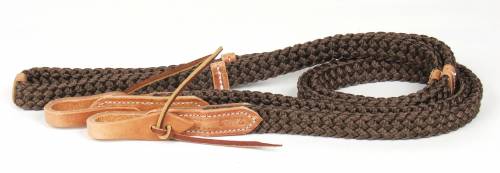 Brown western reins