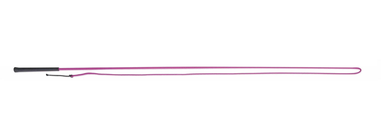 Equine lunging whip - raspberry
