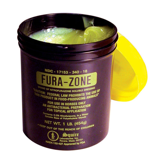 container of fura-zone dressing for horses