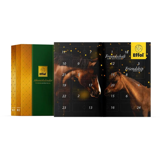 Advent calendar with horse design and Effol branding