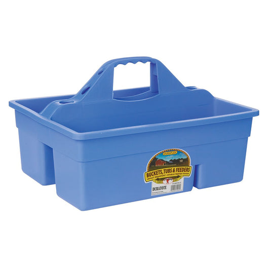 Large plastic grooming tote - berry blue