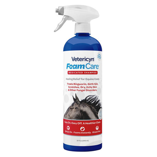 32 oz spray bottle of Vetericyn medicated foam shampoo