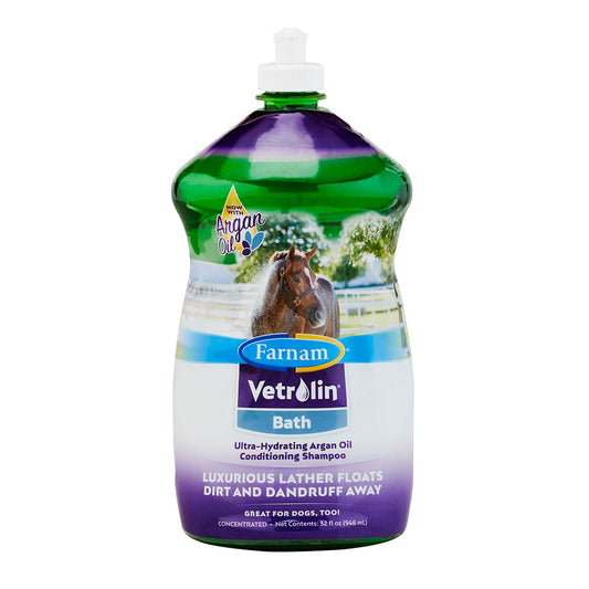 Bottle of Farnam Vetrolin Bath shampoo