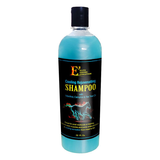 Blue bottle of cooling shampoo