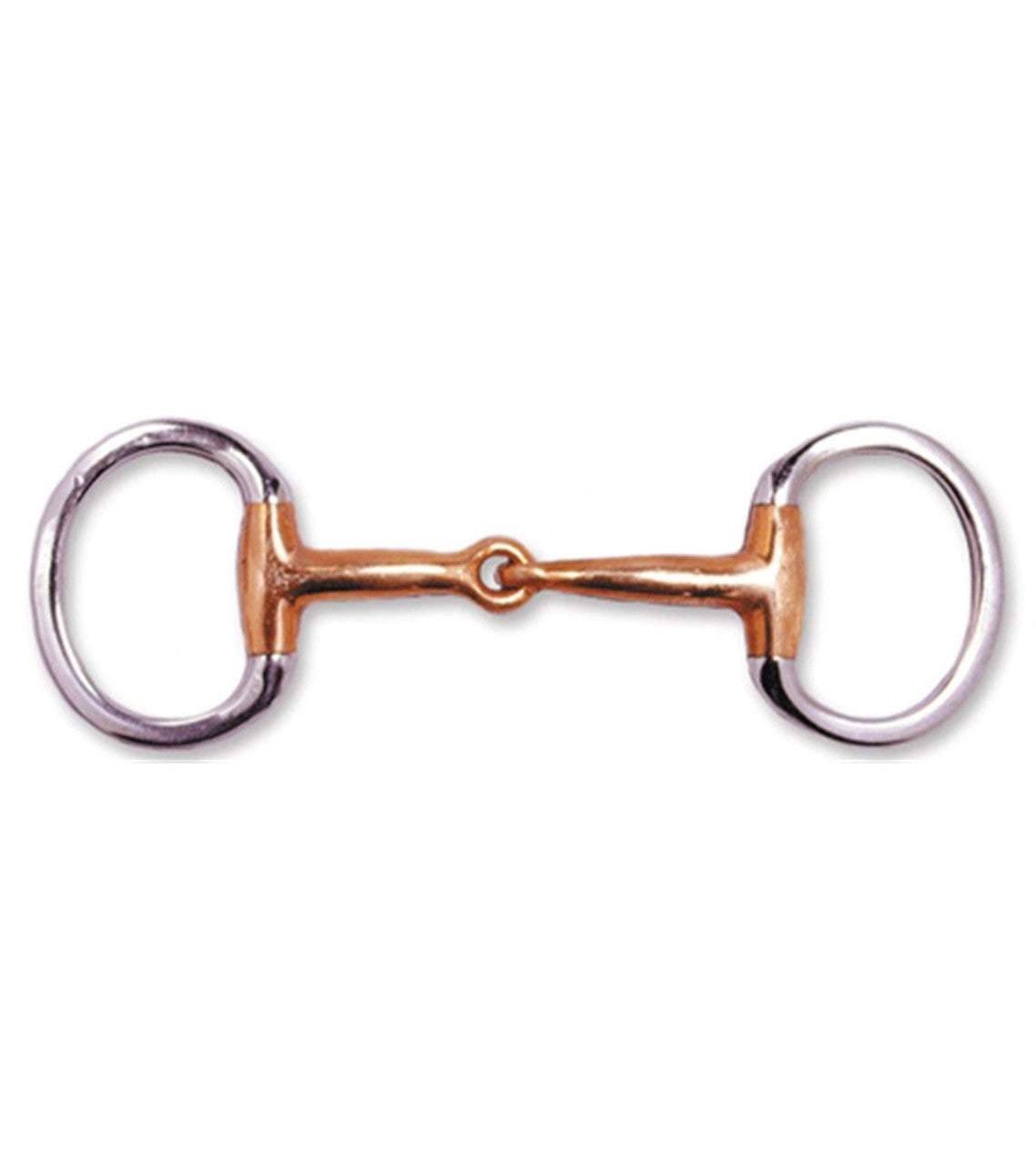 Copper eggbutt snaffle with copper bit