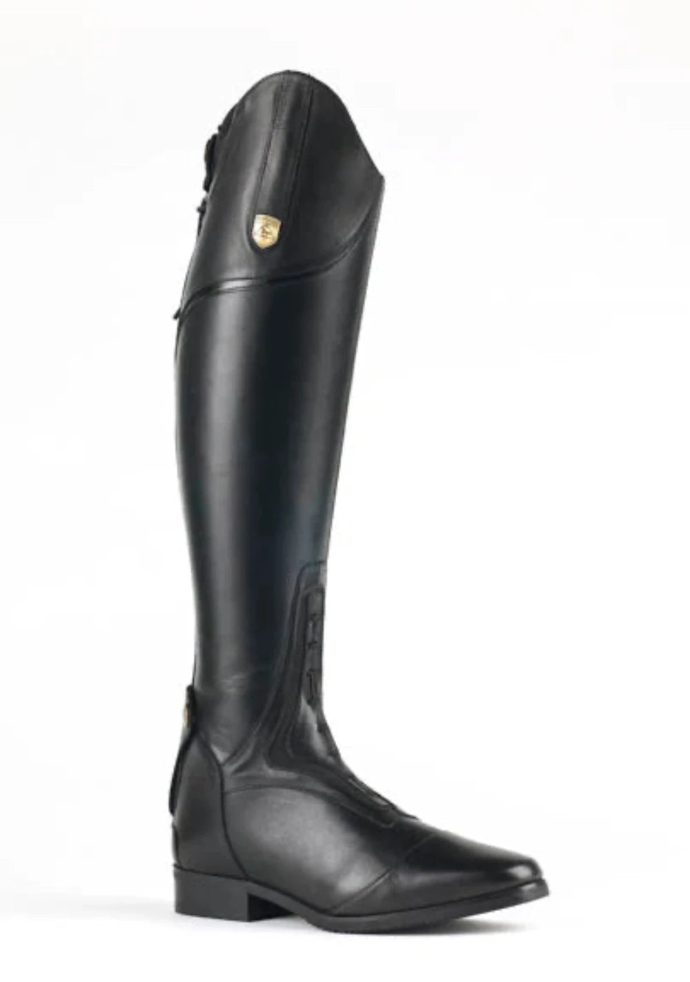 black tall equestrian riding field boots