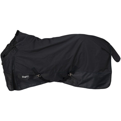Black horse blanket with brand logo on a white background