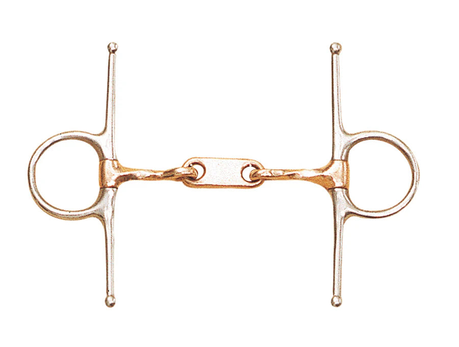 full cheek Dr Bristol bit with twisted copper mouthpiece