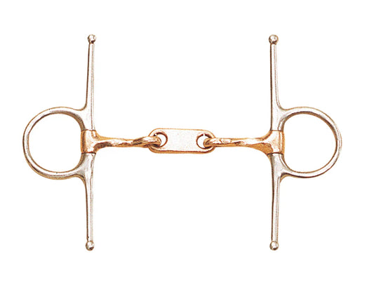 full cheek Dr Bristol bit with twisted copper mouthpiece