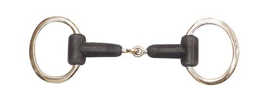 rubber snaffle eggbut bit