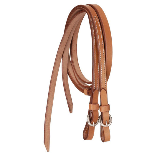 Light oil split reins with buckle bit ends