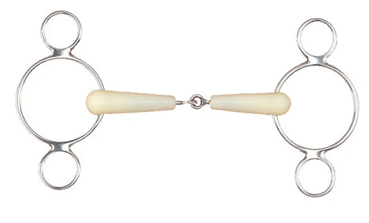 2-ring jointed gag bit
