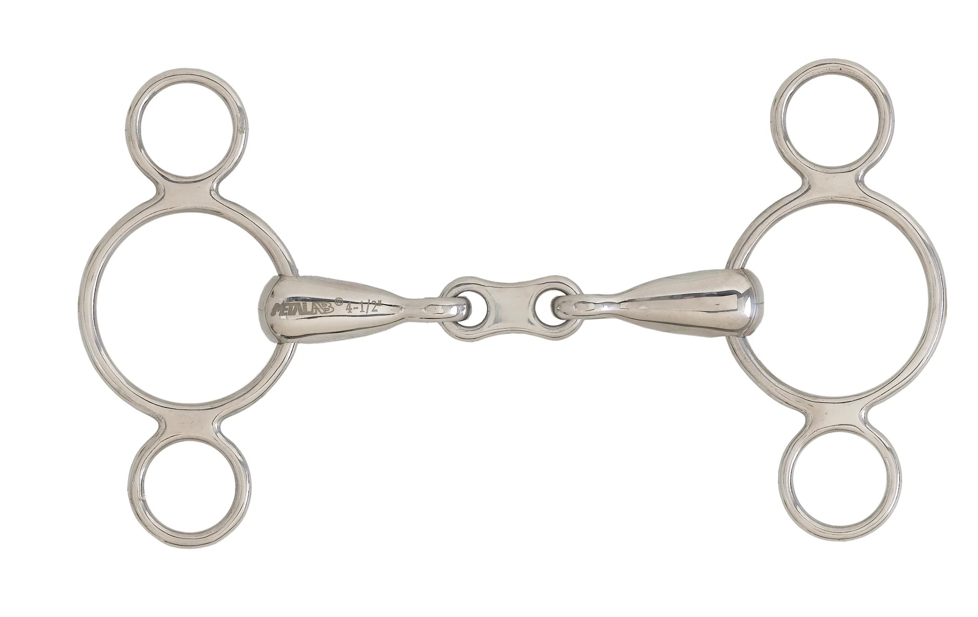 2 ring elevator gag bit with french link
