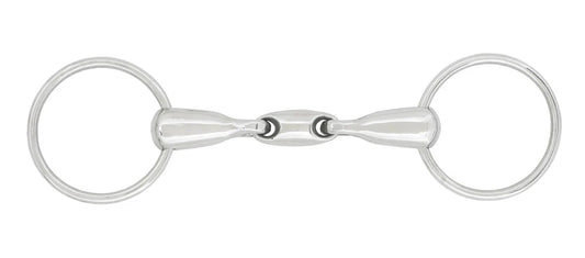 Loose ring bit with oval shaped link