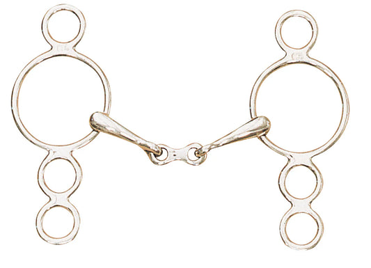 Gag bit with french link