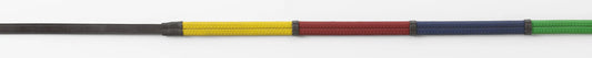 Rubber reins with colored sections
