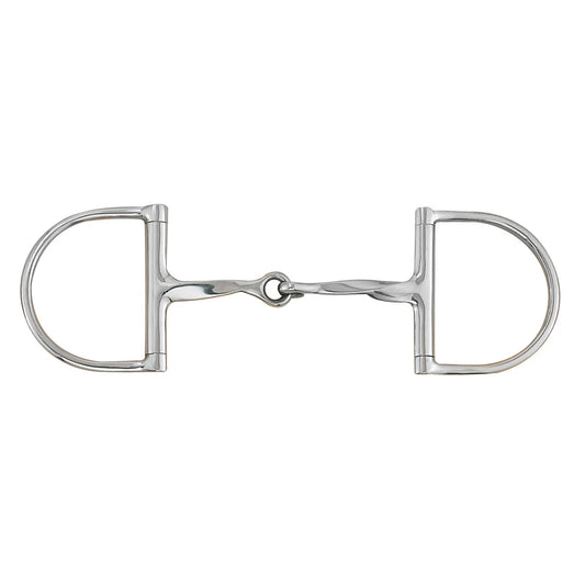 Slow twist dee bit snaffle