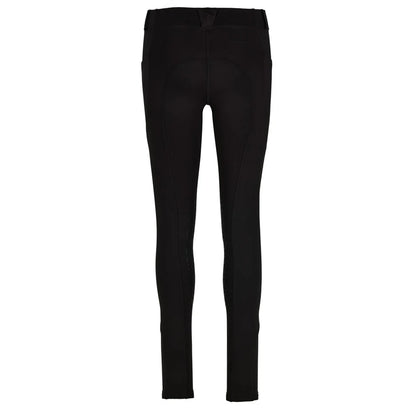 Black riding tights on a white background