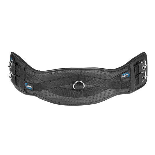 Black anatomic dressage girth