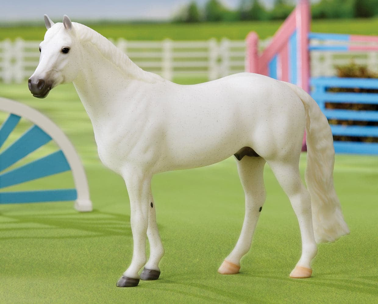 White model horse