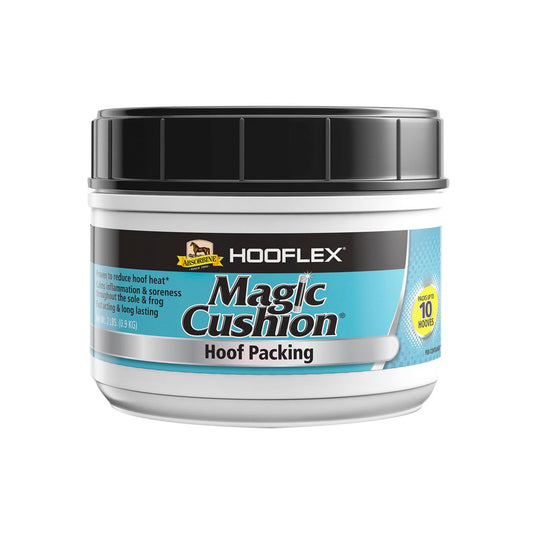 small tub of Magic Cushion Hoof Packing for horses
