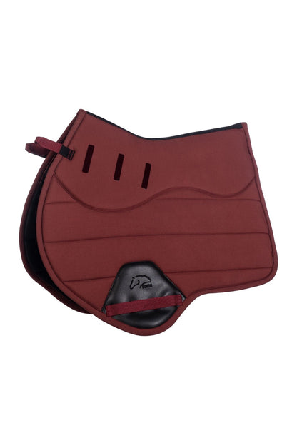 Burgandy contoured saddle pad