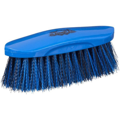 Royal blue grooming brush for horses