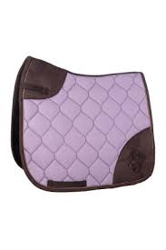 brown and purple saddle pad