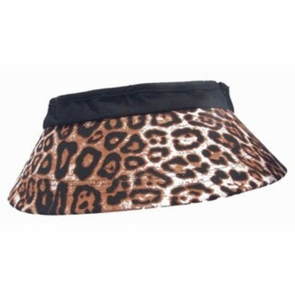 leopard print with black top equestrian helmet sun visor