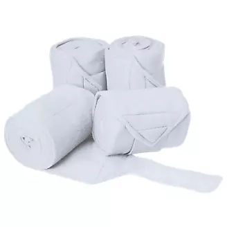 white set of equestrian polo wraps