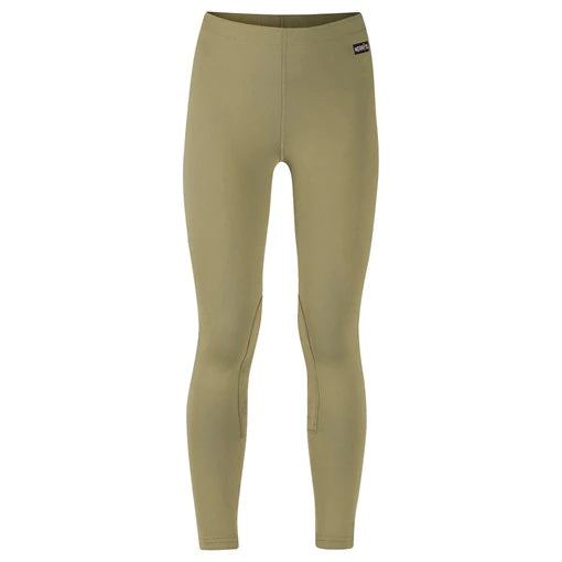 front view of beige kids riding pants