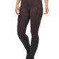 brown equestrian riding tights on model