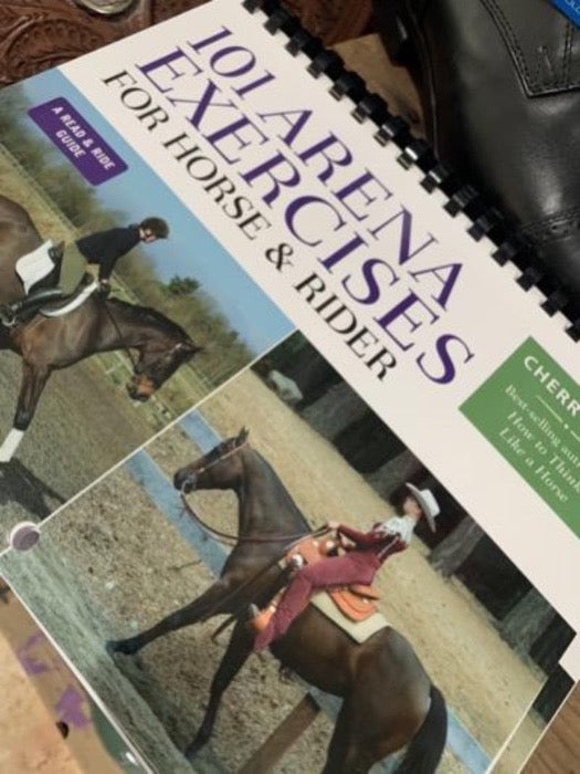 Lamenated book of 101 Arena Exercises for Horse and Rider