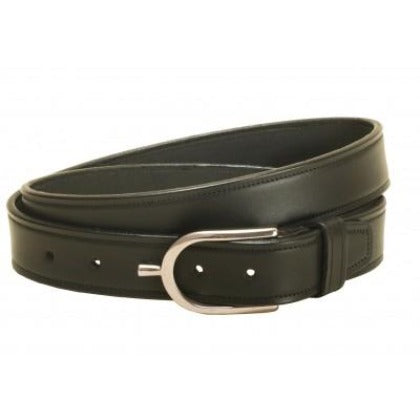Tory Leather Belt Black Stainless Steel Spur Buckle